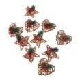 thumbnail image 1 of Ornamento de Pinecone, 10pcs Decoración de Pinecone Bayas Rojas de Artesanía Exquisita para Ramas, 1 of 7