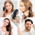 thumbnail image 5 of OPALESQUE 2 Pcs Folding Hair Brush with Mirror Portable Mini Hair Brush Small Compact Pocket Comb for Family Travel Car Gym Wig Bag Purse Gift (Silver), 5 of 7