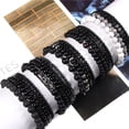 thumbnail image 6 of Fashion Natural Stone Beads Men Bracelet Multilayer Black Lava Onyx Beads Charm Punk Bracelet Bangles Women Jewelry Couples Gift, 6 of 6