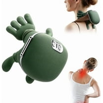 Neck Massager,2025 New Shoulder Massager with Heat Shiatsu 4D Kneading,Neck and Back Massager for Relief (Green 1 Set)