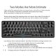 thumbnail image 4 of mecánico para juegos con cable / inalámbrico de 68 1000mAh Interruptor rojo Interruptor shamjiam Teclado mecánico de juegos, 4 of 9
