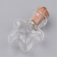 thumbnail image 2 of 50pcs Glass Bottle Pendants Mixed Shapes Clear 32.5~34.5x15~22x11~20mm Hole: 1.5mm Bottle Capacity: 1~2.5ml(0.03~0.08 fl. oz), 2 of 3