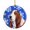 Multi/Brown, variant on Carolines Treasures SC9384-CO1 Labrador Winter Snowflakes Holiday Ceramic Ornament, Multicolor