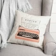 thumbnail image 2 of Creative Products Blush Hustle Typwriter 18x18 Spun Poly Pillow, 2 of 2