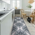 thumbnail image 4 of Ottomanson Non-Slip Hallway Runner Rug 2'7" x 9'10" Perfect for High Traffic Areas, Off-White Oriental, 4 of 8