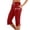 Red, variant on Huowey Women's Pants Fashion Loose Comfortable Sweatpants Mid Waist Sports Active Outwear Casual Pants