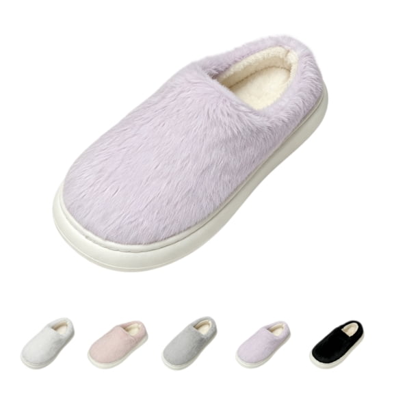 ATENAR Slippers for Women,Slippers for Women Indoor,Slippers Women,Close Toe,Cozy,Non-slip,Purple,42