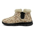 thumbnail image 5 of CHAQLIN Casual Winter Hiking Boots for Women Womens Leopard Print Outdoor Snow Ankle Boots Waterproof Lightweight Fur Lined Walking Hiking Shoes, 5 of 9