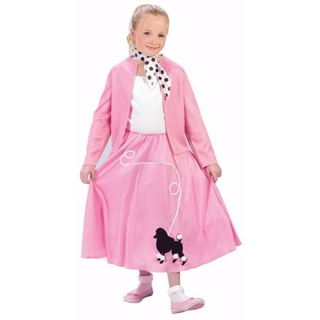 Poodle Skirt and Sweater Child Costume