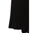 thumbnail image 6 of J. METHOD Women's Half Sleeve Scoop Neck Plain Modest Maxi Long Dress NEWDR44 Black S, 6 of 6