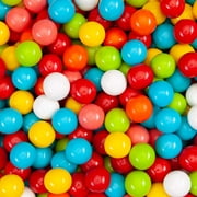 25 mm 1” Fruit Shake Gumballs 2.5 Lb Assorted Flavors - Bubble Gum Balls Machines Refill in Bulk for Kids - 140 pcs