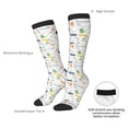 thumbnail image 5 of Picia Women Crew Soft Moisture-wicking Socks Easter Rabbit Pattern Design Cotton Socks, One Size fit All, 5 of 9