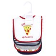thumbnail image 2 of Hudson Baby Infant Boy Cotton Bibs, Pizza Slice Of Heaven, One Size, 2 of 2