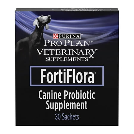 Purina Purina Pro Plan Veterinary Supplements FortiFlora Dog Probiotic Supplement, Canine Nutritional Supplement, 30 ct. Box