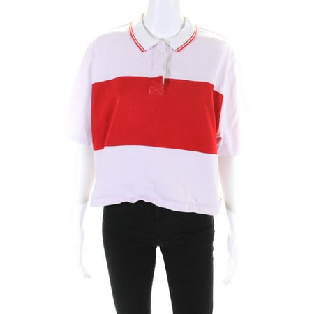 

Pre-owned|Tory Sport Womens Colorblock Cropped Polo Size 10 12029357