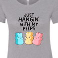 thumbnail image 4 of Inktastic Easter Just Hangin' with My Peeps Women's T-Shirt, 4 of 5