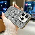 thumbnail image 2 of Malla de disipación de calor para Magsafe, funda de carga inalámbrica magnética para iPhone 16, 15, 14 Plus, 13, 12, 11 Pro Max, cubierta transpirable, 2 of 4