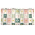 thumbnail image 7 of Yayeee Kitchen Curtains Tier Set of 2 Light Filtering 57"x24" Over Sink Window Panels, Beige Abstract, 7 of 7