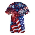 thumbnail image 5 of MELDVDIB Women Nursing Scrub Tops Independence Day Flag Print T Shirt V-Neck Working Uniform Workwear Pocket Tops, Gift on, 5 of 5