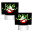 thumbnail image 2 of Ghostbusters Green Slimer Acrylic Night Light Adjustable 3 Light Modes USB Cable Lamp Light Display Base Rectangular LED Light For Bookshelves Desk Bedside Tables Bedroom Child Room, 2 of 9