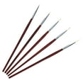thumbnail image 1 of 5 pinceles largos para decoración de uñas, pincel para detalles de uñas de 24/18/12/9/6 mm, herramienta de manicura para pintar, 1 of 6