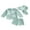 Green Starfish, variant on BemeyourBBs Toddlers Baby Boy Girl 3 Piece Swimsuit Infant Bathing Suit Starfish Swim Shirt Trunk Shorts Set and Sun Hat Long Sleeve Swimwear Sunsuit UPF 50 Rash Guard