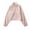 Pink-04, variant on Women's Zipper Jacket Long Sleeve Half High Collar Drawstring Hem Lightweight Sporty Coat