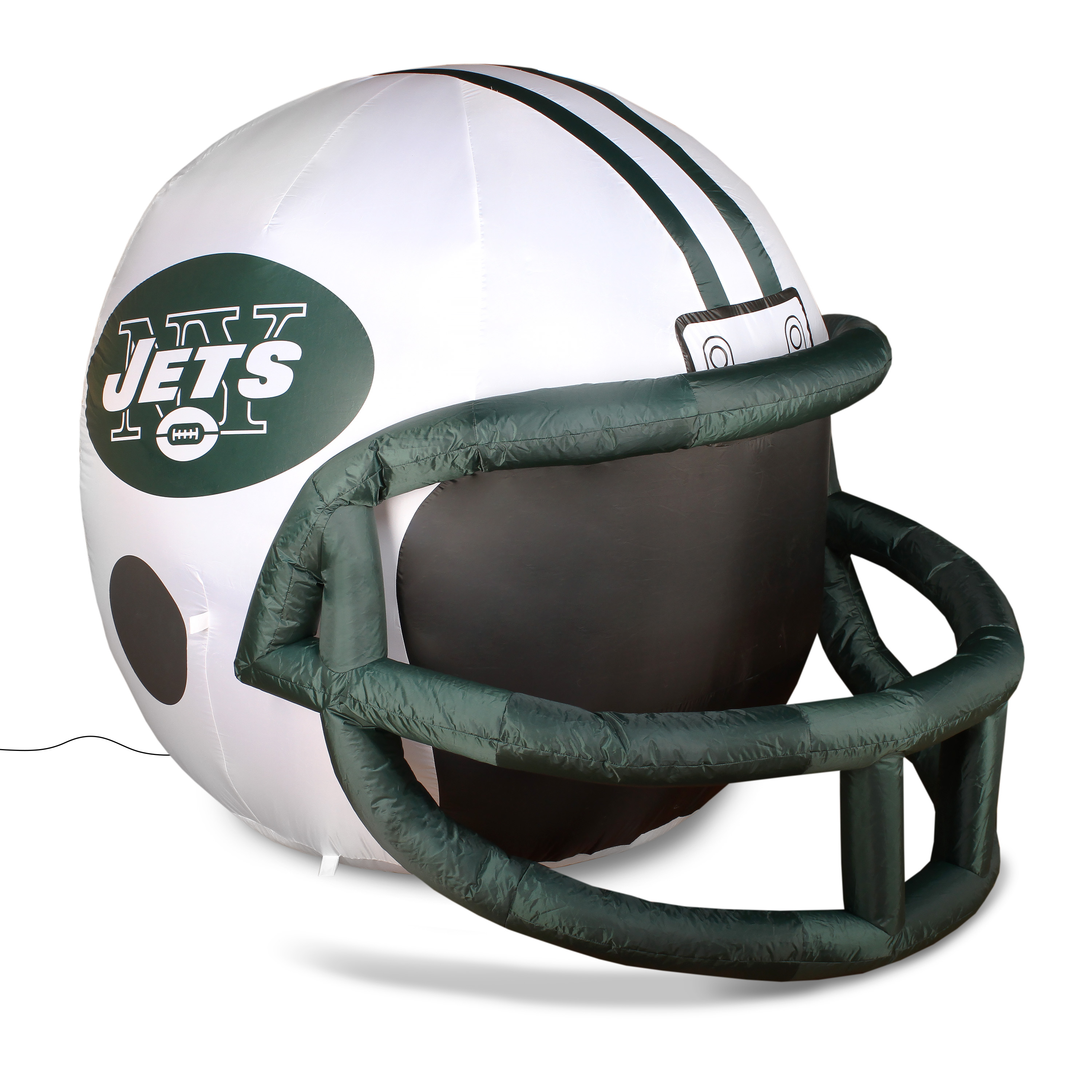 NFL New York Jets Team Inflatable Lawn Helmet, White, One Size
