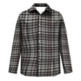 thumbnail image 5 of Mens Soft Plaid Checkered Long Sleeve Button Up Shirt Regular Fit Lapel Collar 4 Way Stretch Easy Care Machine Washable Work Business Casual Outdoor Vacation Outing Use 2XL, 5 of 6