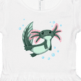 thumbnail image 4 of Inktastic Cute Axolotl swimming with bubbles Girls Toddler Dress, 4 of 5