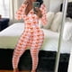 thumbnail image 1 of Mono con estampado Sexy para el Día de San Valentín para mujer, ropa de dormir de manga larga, Bodycon, pelele, pantalones, pijamas de una pieza, 1 of 4