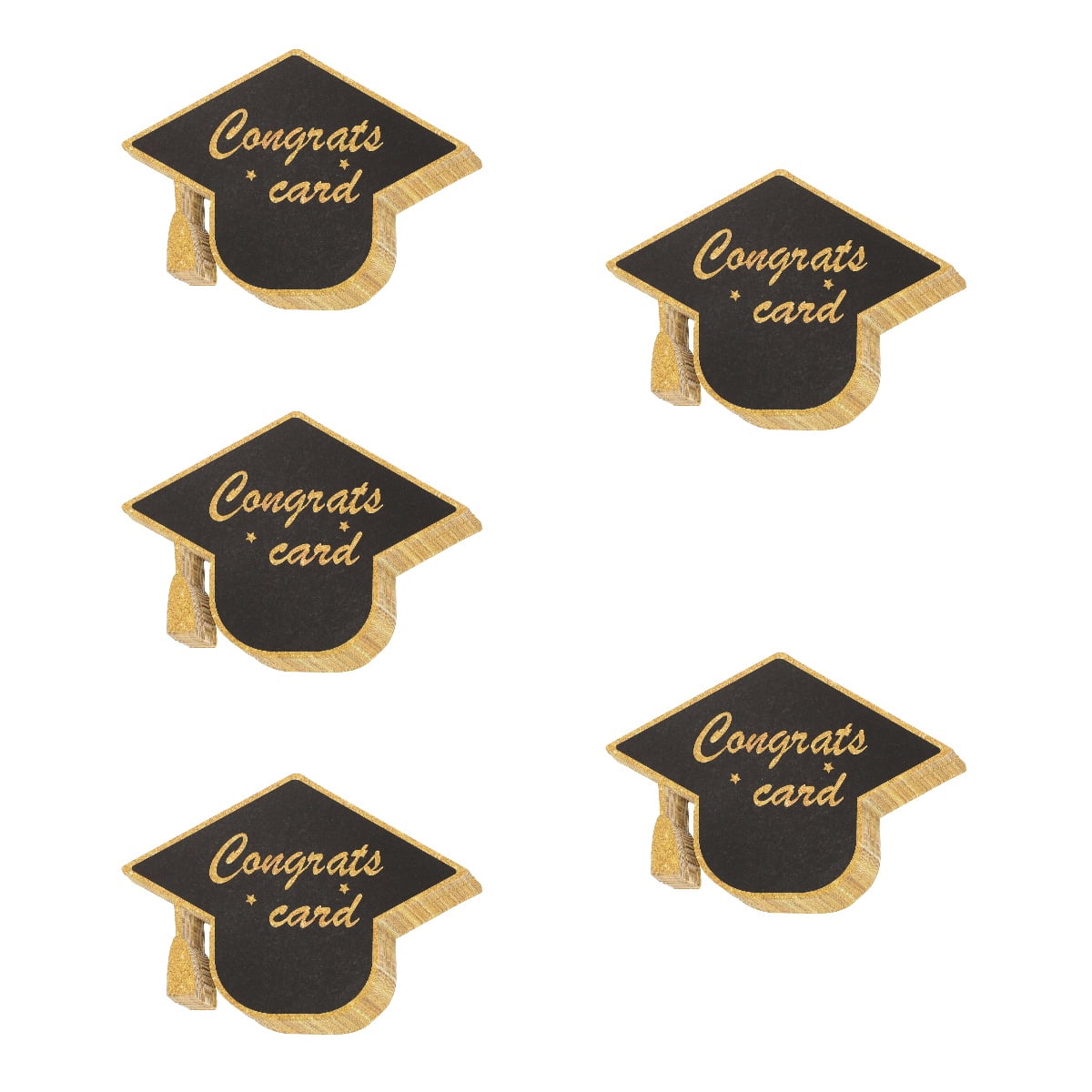 Worgeous 150 pcs  Graduation Theme Greeting Cards Paper Graduation Cap Shape Cards Presents