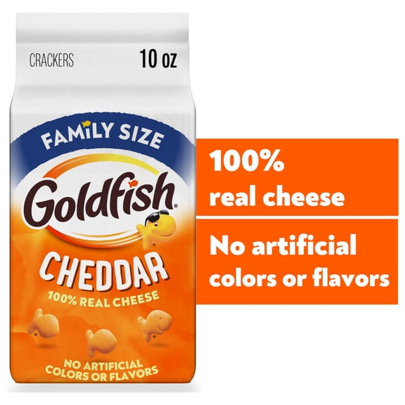 Goldfish Cheddar Cheese Crackers, 10 oz Bag