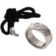 thumbnail image 1 of Pre-Owned Cartier Astro Love Ring with Cord #49, 18K White Gold, Women's, 1 of 10