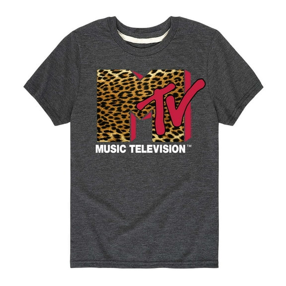 MTV - Leopard Logo - Toddler And Youth Short Sleeve Graphic T-Shirt