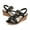 Black, variant on Women Wedge Sandal Summer Casual Boho Sandals Flower Rhinestone Sandals Cute Beach Elastic Ankle Strap Platform Sandal Shoes