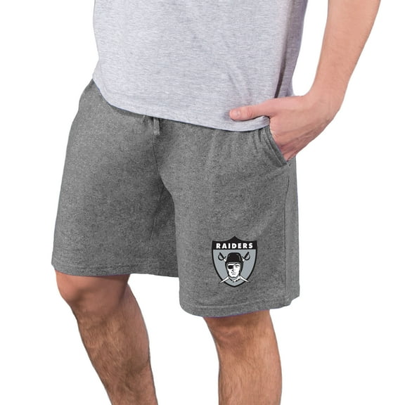 Men's Concepts Sport Charcoal Las Vegas Raiders Quest Knit Jam Shorts