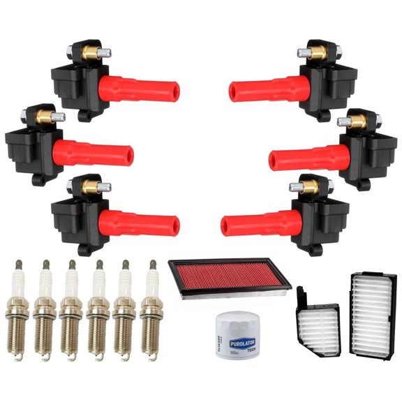 6 Direct Ignition Coil Spark Plugs & Filters For Subaru Outback 3.0L 2001-2004