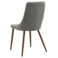 thumbnail image 4 of Contemporary Home Living Set of 2 Gray and Brown Contemporary Side Chairs 35.75", 4 of 4