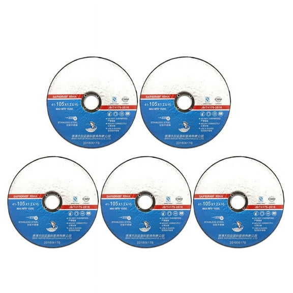 ROZYARD 5pcs/lot 4" Resin Cutting Disc Cutting Wheel Grinding Disc for Stainless Steel & Metal Angle Grinder Durable Accessories