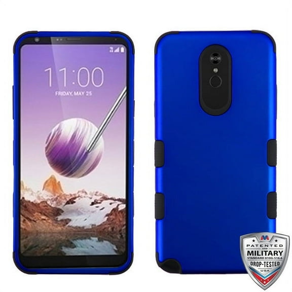 LG Stylo 5 Phone Case 3 in 1 Hybrid Impact Armor Hard PC & Soft TPU Silicone Rubber Heavy Duty Rugged Bumper Shockproof Anti Slip Full Body Protective Hard Cover BLUE Cover for LG Stylo 5
