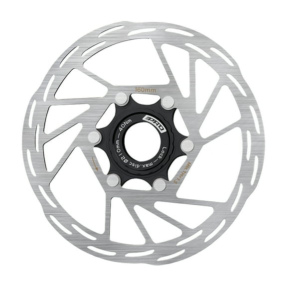 BUCKLOS Bike Centerlock Disc Brake Rotor 140mm 160mm 180mm 203mm, Mountain Bike Road Bike MTB Stainless Steel Center Lock Bicycle Brakes Rotors for E-bike/BMX(Black)