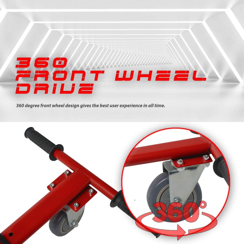 HoverFUN Hover Kart Go Kart Adjustable Seat Attachment for 6.5" Hover-Board Buggy - Red