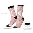 thumbnail image 4 of Fuzoiu Rose Gold Glitter Splatter Print Athletic Crew Socks for Men & Women,Casual Crew Socks,Above Ankle Crew Socks for Business, Casual, 4 of 6
