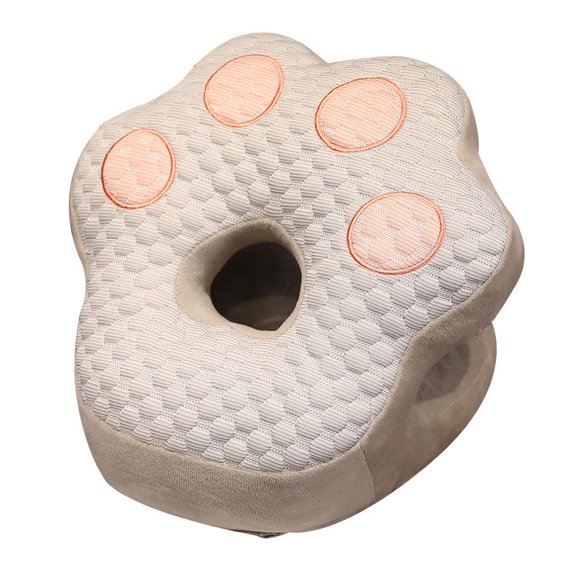 Tnarru Napping Desk Pillow Throw Pillow Cat Claw Soft Comfortable Gift Cute Detachable Cover for School Library Office Adults Kids Gray