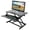 Black + MDF + Steel, variant on Adjustable Height Standing Desk Converter With Keyboard Tray - Sit To Stand Workstation ï¼whiteï¼