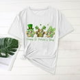 thumbnail image 5 of Zedker St Patricks Day Shirts for Women Shamrock Irish Tops Retro Wine Glass Hat Print Long Sleeve Crewneck Pullover, 5 of 5