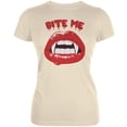 thumbnail image 1 of Halloween Vampire Bite Me Cream T-Shirt Doux pour Adolescentes, 1 of 1