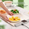 thumbnail image 1 of YAOMOBB Flexible Storage Warming Tray Electric Warming Tray Silicone Electric Warming Tray Portable Roll Up Food Warmer Board 5 Temperature Auto Shut Off Food Warmer Mat, 1 of 6