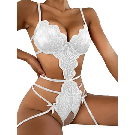 Women s One Piece Bodysuit Lace Sex Sheer Crotchless Open Butt Back Babydoll Lingerie